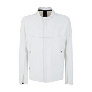 ISAAC SELLAM Men's Stand Collar Stitch Detail Zip Jacket Men WHITE Outerwear